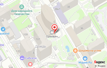 Поисковая система Яндекс на Площади Гарина-Михайловского на карте