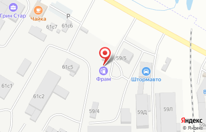 Фрам на улице Горького на карте