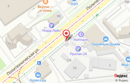 Пропан24 на Политехнической улице на карте