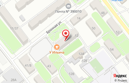 Продуктовый магазин У дома на Бронной улице на карте