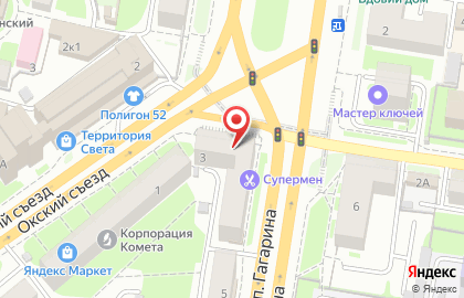 Комус на Московской на карте