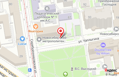 Отдел полиции на метрополитене Управления МВД России по г. Новосибирску на карте