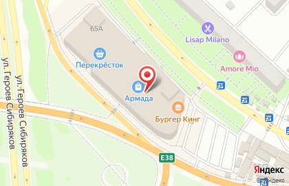 Салон часов Интервал на улице Героев Сибиряков на карте