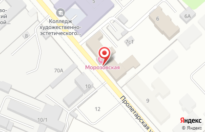 Морозовская баня на карте
