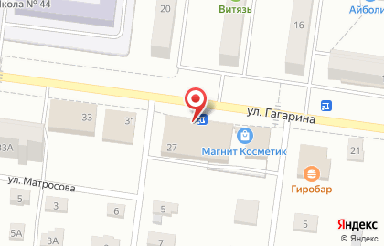 Зоомагазин Пес барбос на улице Гагарина на карте