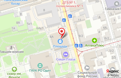 Ростовский филиал Банкомат, Райффайзенбанк на площади Толстого на карте