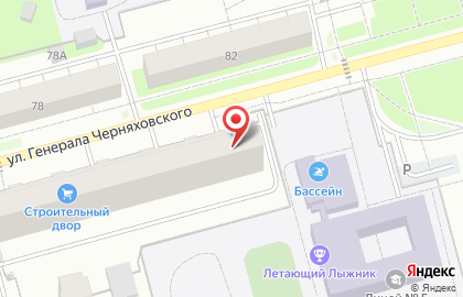 Частный детский сад Львенок на улице Генерала Черняховского на карте