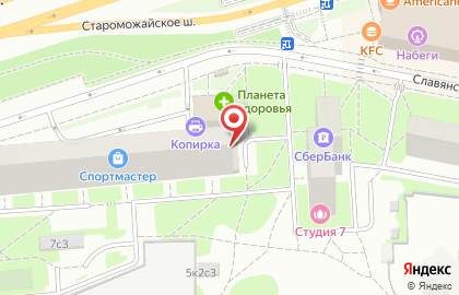 Алкомаркет Винлаб на Славянском бульваре на карте
