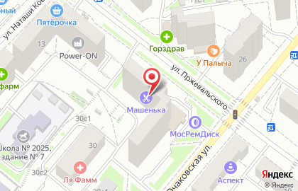 Салон-парикмахерская Машенька на Большой Очаковской улице на карте