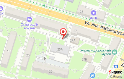 ООО Проектно-строительный конструкторский центр на улице Яна Фабрициуса на карте