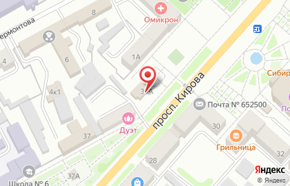 Магазин верхней одежды Ohara на проспекте Кирова на карте