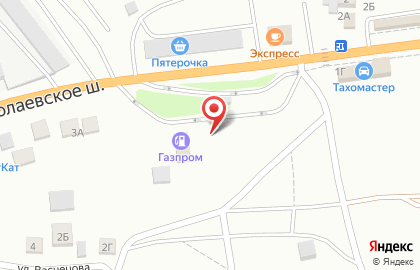 АЗС Газпром в Астрахани на карте
