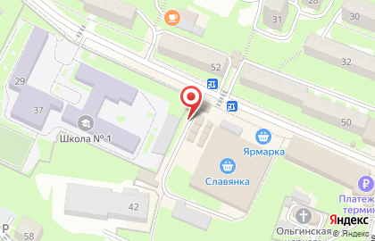 Продовольственный магазин Полянка на улице Энгельса на карте