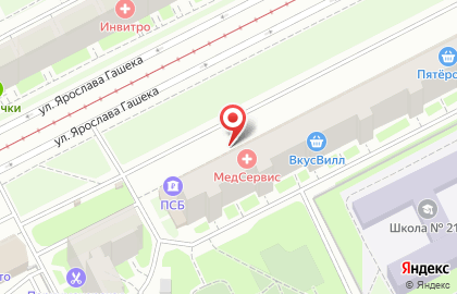 Салон оптики Счастливый Взгляд на улице Ярослава Гашека на карте