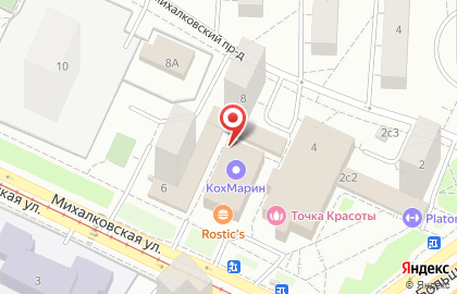 Багетные работы и фотография на Михалковской улице на карте