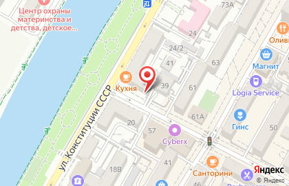 Кооператив Юнион Финанс на улице Конституции СССР на карте