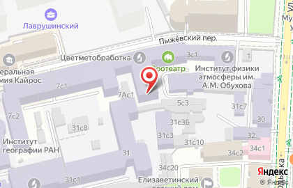 Городское бюро недвижимости в Пыжёвском переулоке на карте