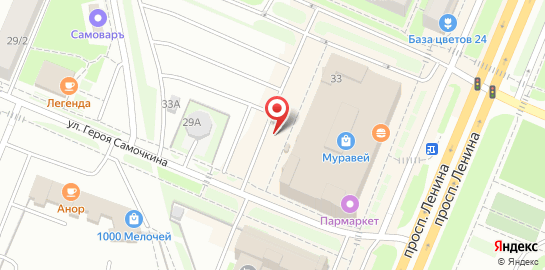 Сервисный центр A-Service в ТЦ Муравей (боковой вход) на карте