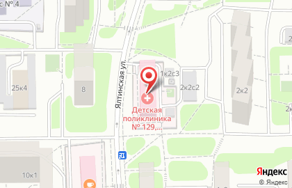 Детская городская поликлиника № 129 Департамента Здравоохранения Города Москвы на метро Чертановская на карте