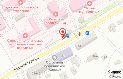 Киоск фастфудной продукции НашаEда на Московской улице на карте