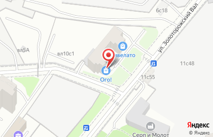 Сервисный центр Серсо на улице Золоторожский Вал на карте