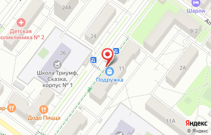 Облик на Московской улице на карте