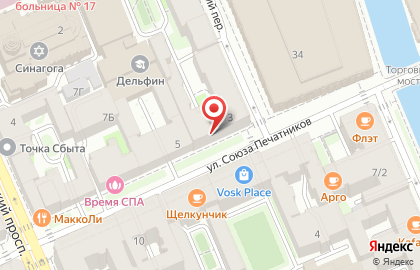 Детский сад №6 на улице Союза Печатников на карте