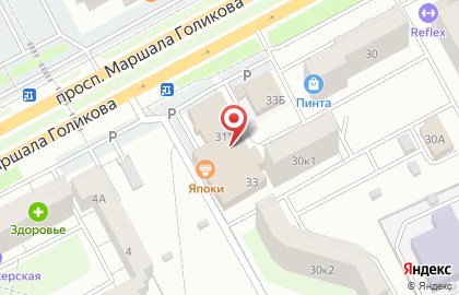 Салон штор Декатель в Кургане на карте