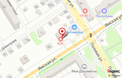 Клинико-диагностическая лаборатория KDL на Ямской улице на карте