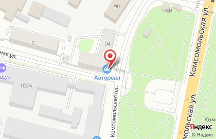 Автокомплекс Возрождение в Заводском районе на карте