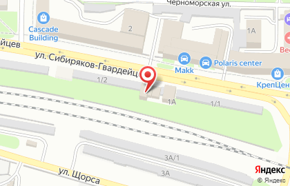 Пузыри на улице Сибиряков-Гвардейцев на карте