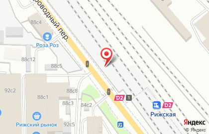 Ржевская, железнодорожная станция на карте