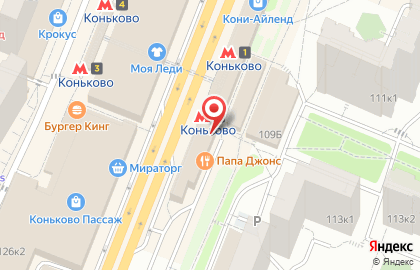 Продовольственный магазин в Москве на карте