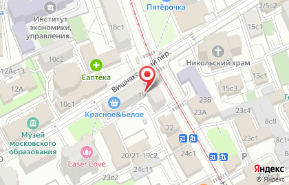 Добрынинский на Новокузнецкой улице на карте