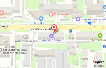 ООО Сибирский ломбард на проспекте Фрунзе на карте