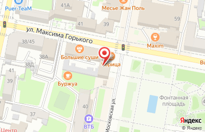 Кафе Корица на Московской улице на карте