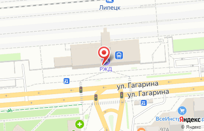 Гостиница РЖД в Правобережном районе на карте