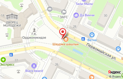 Сеть стрит-кафе Шаурмишка в Орджоникидзевском районе на карте