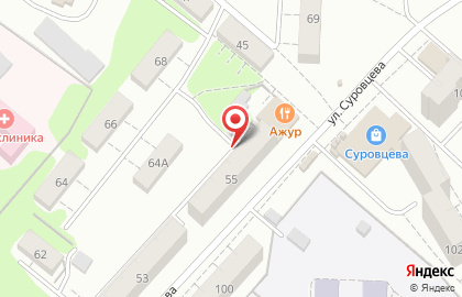 Ажур на улице Суровцева на карте