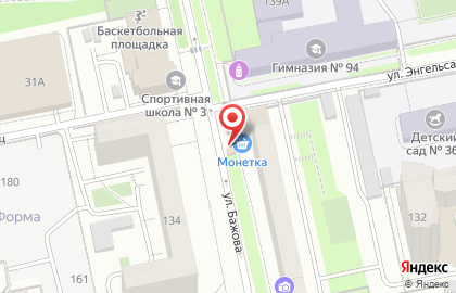 Магазин фруктов и овощей в Октябрьском районе на карте