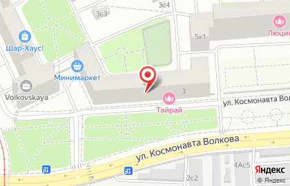 Автошкола Центральная автошкола Москвы на улице Космонавта Волкова на карте