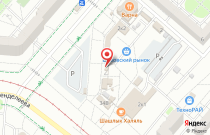 Киоск по продаже печатной продукции на улице Бызова на карте