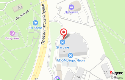 Фирменный установочный центр StarLine в Чебоксарах на карте