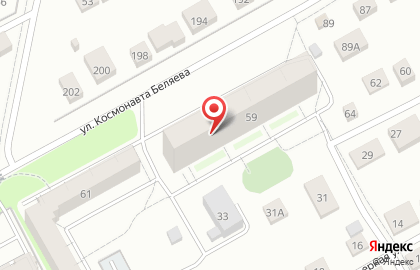 ЭлитКомфорт на улице Космонавта Беляева на карте