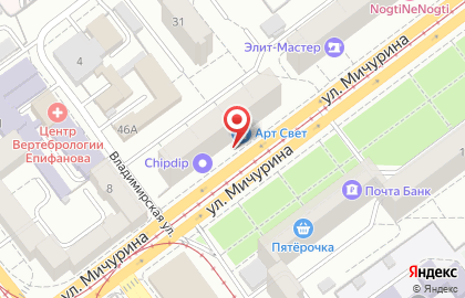 Банкомат СМП банк в Октябрьском районе на карте