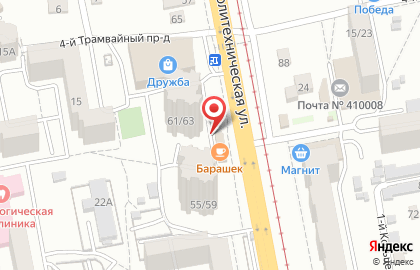 Парикмахерская салонов Клеопатра на Политехнической улице на карте