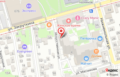 Продуктовый магазин в Ростове-на-Дону на карте