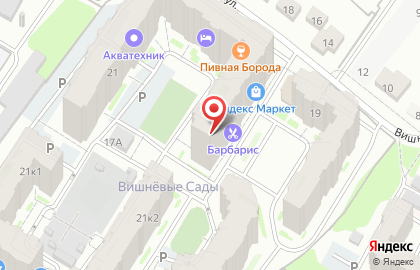 Магазин Галактика на Вишнёвой улице на карте