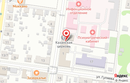 Церковь Казанской иконы Божией Матери в Москве на карте