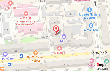 Гостиница Miniotel24 в Железнодорожном районе на карте